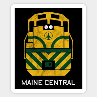 Vintage Maine Central MEC Railroad Train Engine T-Shirt Magnet